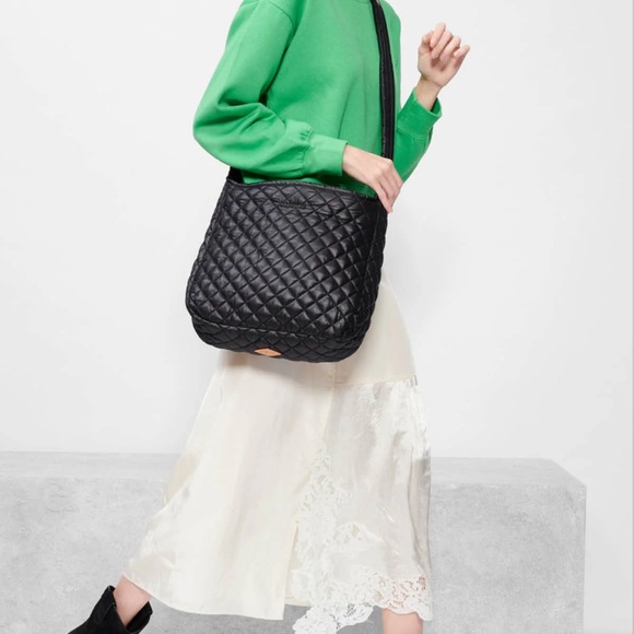 MZ Wallace Parker Dawn (Navy) Quilted Shoulder Bag - Picture 7 of 7